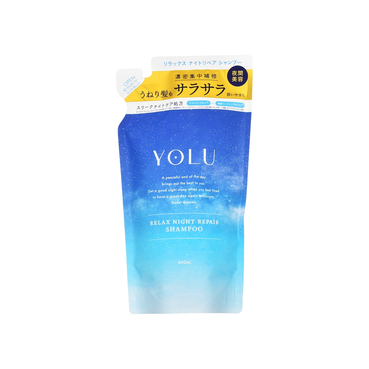 YOLU リラックスナイト シャンプー かえ 400ml