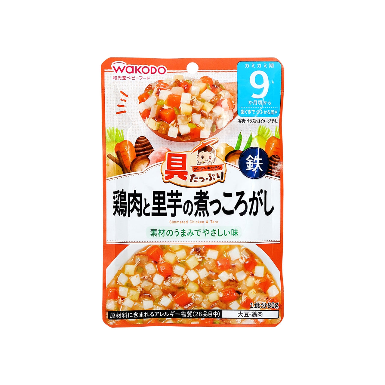 具たっぷりグーグーキッチン 鶏肉と里芋の煮っころがし 80g