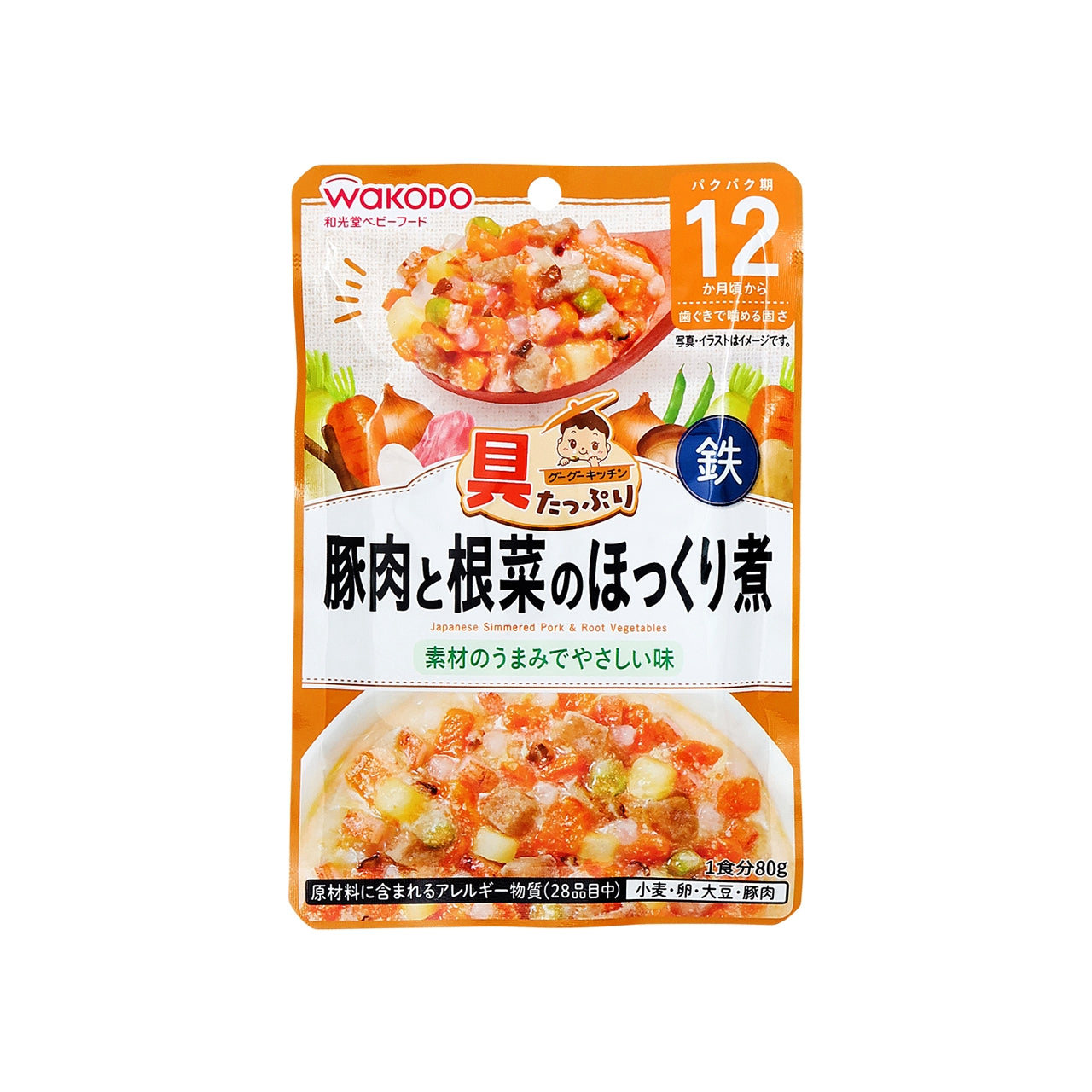 具たっぷりグーグーキッチン 豚肉と根菜のほっくり煮 80g